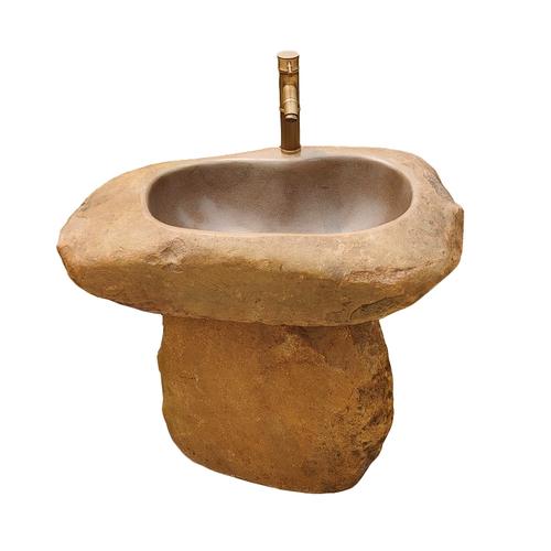 自然石材立柱盆 融合藝術與實用的戶外生活新選擇